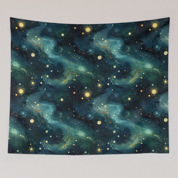 Item preview, Van Gogh Starry Night Outer Space Pattern 20 designed and sold by DigitalPatternx.