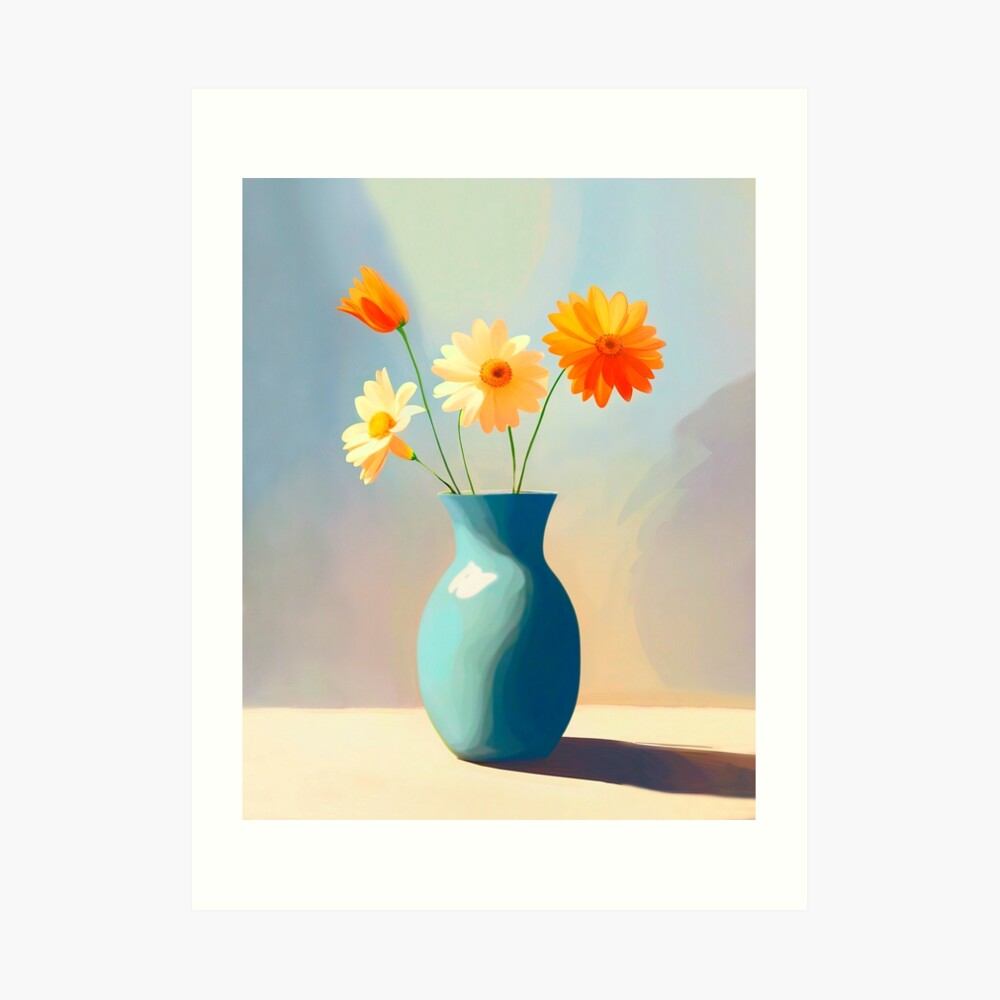 simple still life drawings flowers