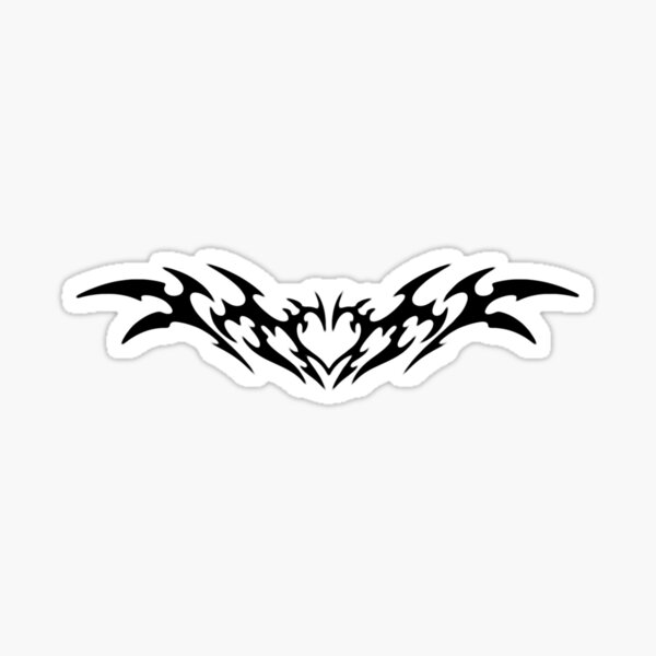 Artikel-Vorschau von Y2K Black Heart Neo Tribal Cyber Sigilism, designt und verkauft von sunriseagony.
