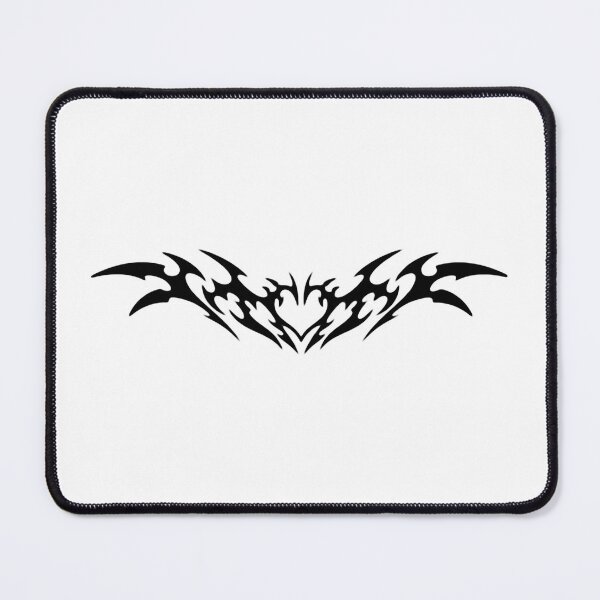 Item preview, Y2K Black Heart Neo Tribal Cyber Sigilism designed and sold by sunriseagony.