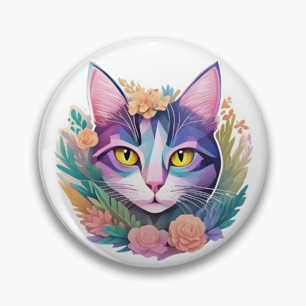 Item preview, Cat in flowers by Urban Nova Desing designed and sold by UrbanNova.