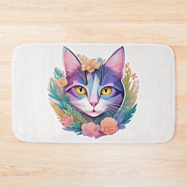 Item preview, Cat in flowers by Urban Nova Desing designed and sold by UrbanNova.