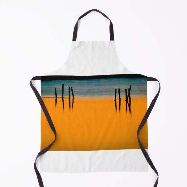 Item preview, BLACK PILINGS ORANGE WATER Abstract X107 designed and sold by RichFrancoCars.