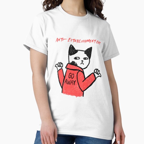 Vista previa del artículo con la obra «Gato antisistema», diseñado y vendido por RokuCreations.