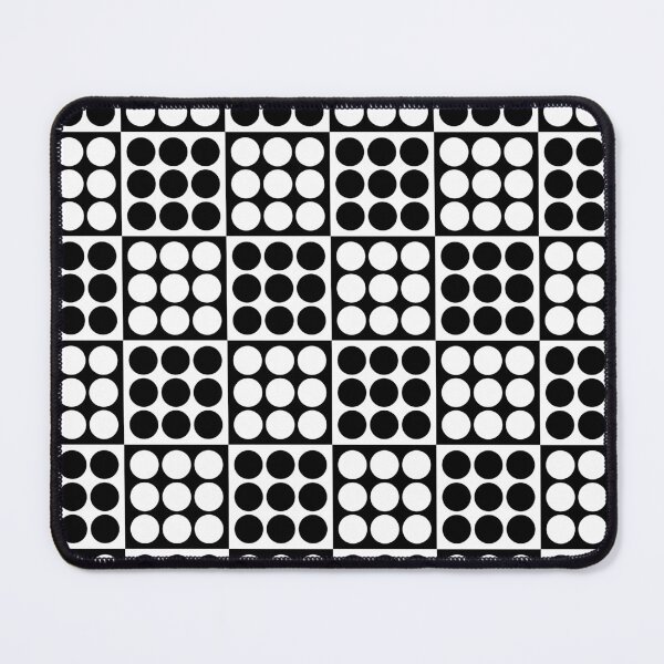 Item preview, Retro Mid Century Modern Geometric Pattern 122 Scandi Black and White designed and sold by tonymagnerart.
