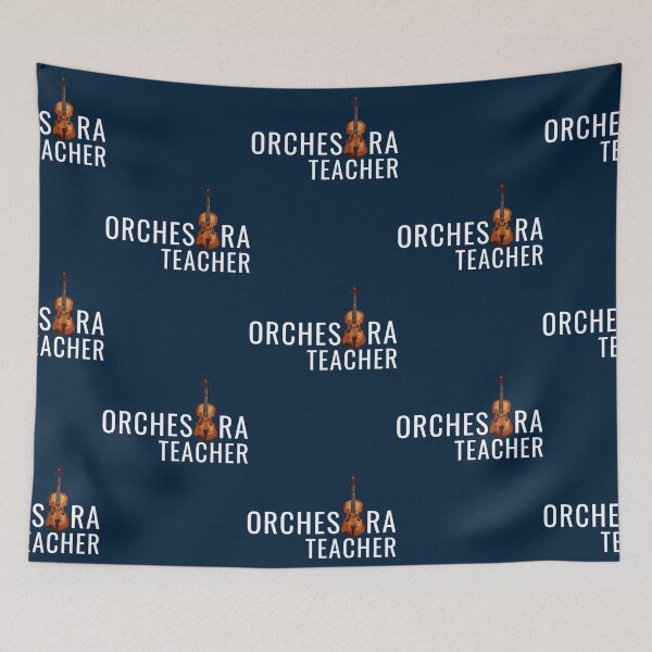 Item preview, Orchestra Teacher ViolinViolawith White Text designed and sold by nganguyet5.