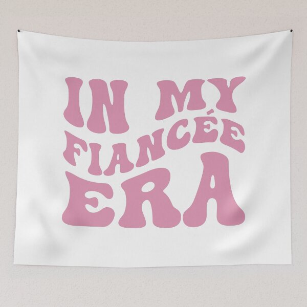 Item preview, In My Fiancée Era in Wavy Groovy Pink designed and sold by My Sweet Engagement.