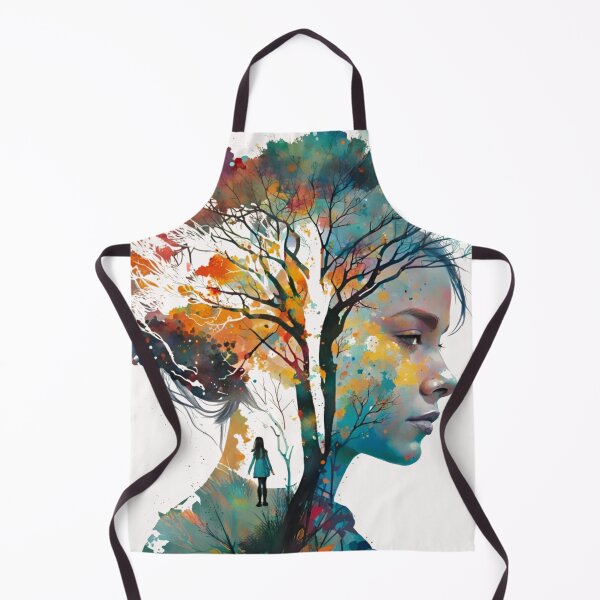 Item preview, Abstract Over  Thinking Female Heads Mental Health designed and sold by WearWolfDesigns.