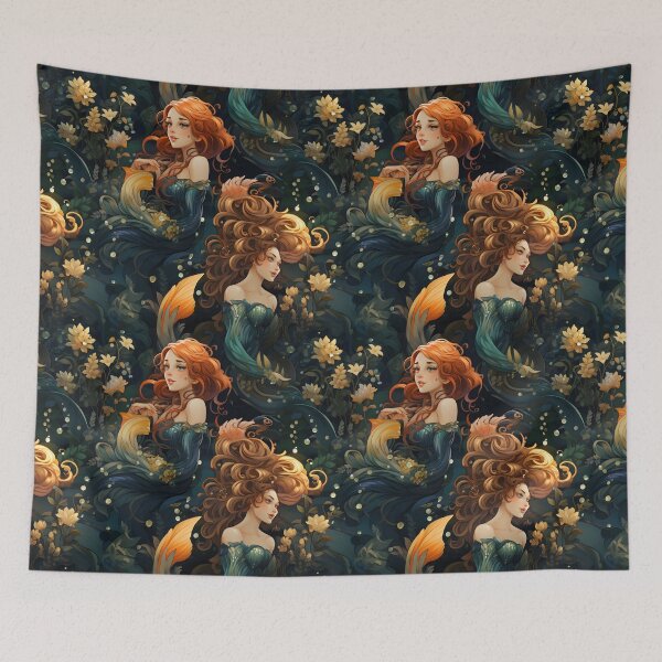 Item preview, Mermaids Pattern 1 designed and sold by DigitalPatternx.
