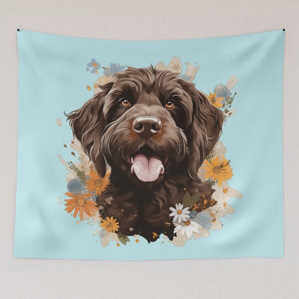 Item preview, Chocolate Labradoodle designed and sold by ZombieLH.