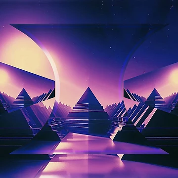 Artwork thumbnail, Pyramid optics by KI-Raphael