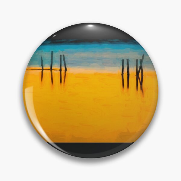 Item preview, BLACK PILINGS ORANGE WATER Abstract X107 designed and sold by RichFrancoCars.