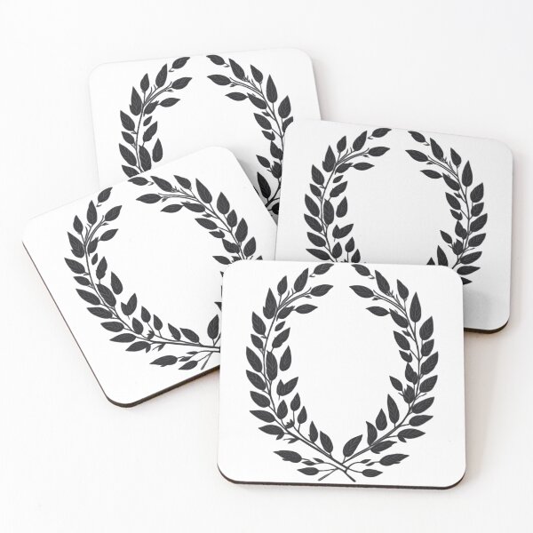 Item preview, Copy of black and white laurel wreath designed and sold by Majkel & Majkel.