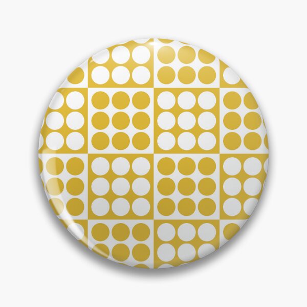 Item preview, Retro Mid Century Modern Geometric Pattern 123 Scandi Yellow designed and sold by tonymagnerart.