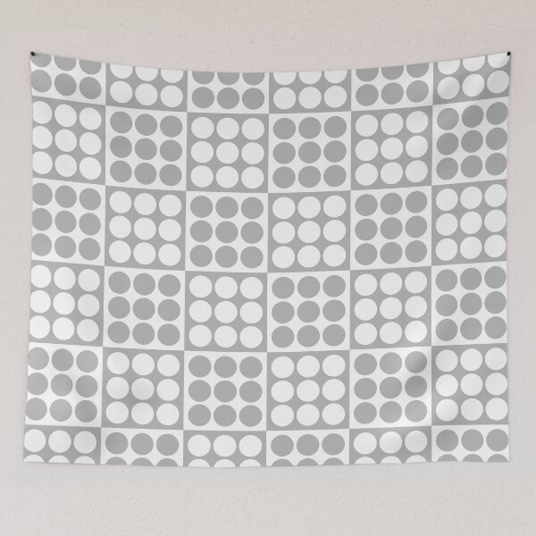 Item preview, Retro Mid Century Modern Geometric Pattern 124 Scandi Gray designed and sold by tonymagnerart.