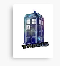 Doctor Who Space Tardis Canvas Print