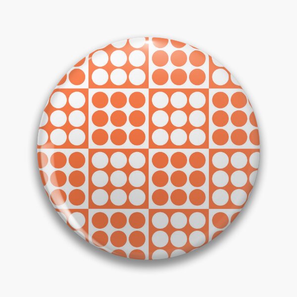 Item preview, Retro Mid Century Modern Geometric Pattern 126 Scandi Orange designed and sold by tonymagnerart.