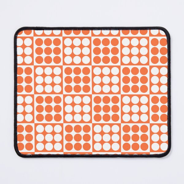 Item preview, Retro Mid Century Modern Geometric Pattern 126 Scandi Orange designed and sold by tonymagnerart.