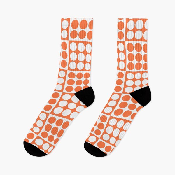 Item preview, Retro Mid Century Modern Geometric Pattern 126 Scandi Orange designed and sold by tonymagnerart.
