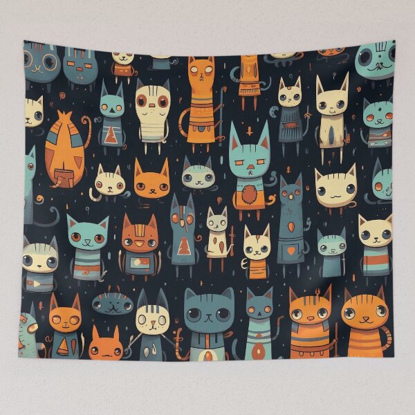 Item preview,  Feline Quirks: Decoding the Peculiar Patterns of the Unusual Cats designed and sold by Brendon987.