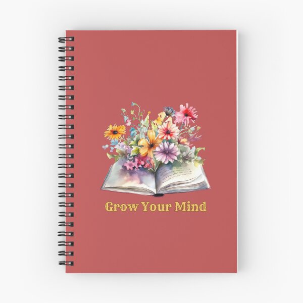 Item preview, Grow Your Mind: Open Book Flower Watercolor designed and sold by by-oaz.