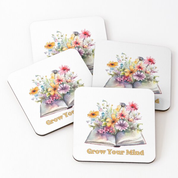 Item preview, Grow Your Mind: Open Book Flower Watercolor  designed and sold by by-oaz.