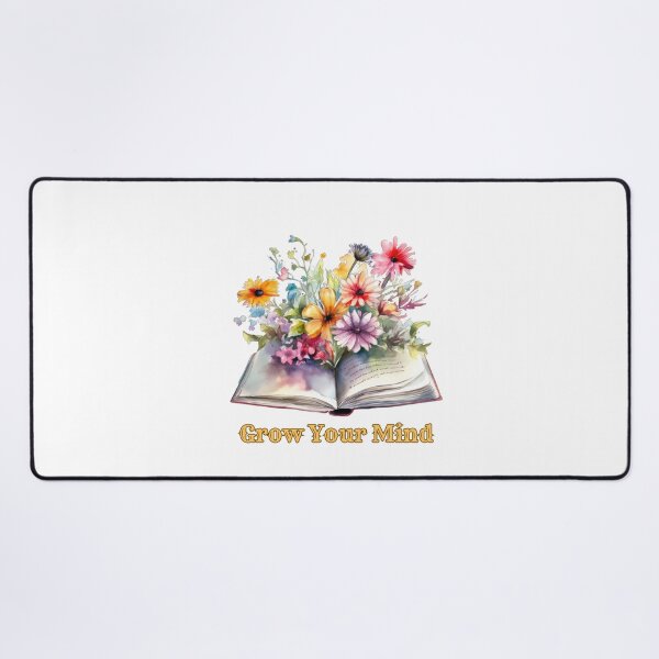 Item preview, Grow Your Mind: Open Book Flower Watercolor designed and sold by by-oaz.