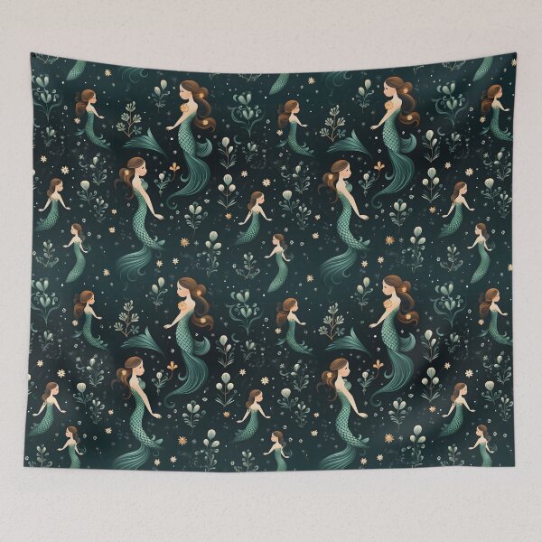 Item preview, Mermaids Pattern 4 designed and sold by DigitalPatternx.