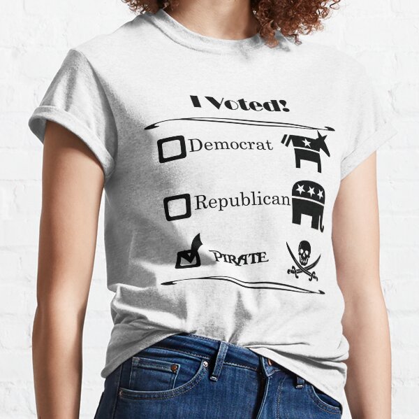 I voted - Political Pirate Classic T-Shirt