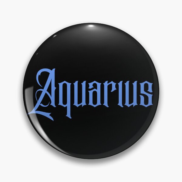 Item preview, Aquarius Star Sign Text Corn Flower Blue designed and sold by Ninjakandy.
