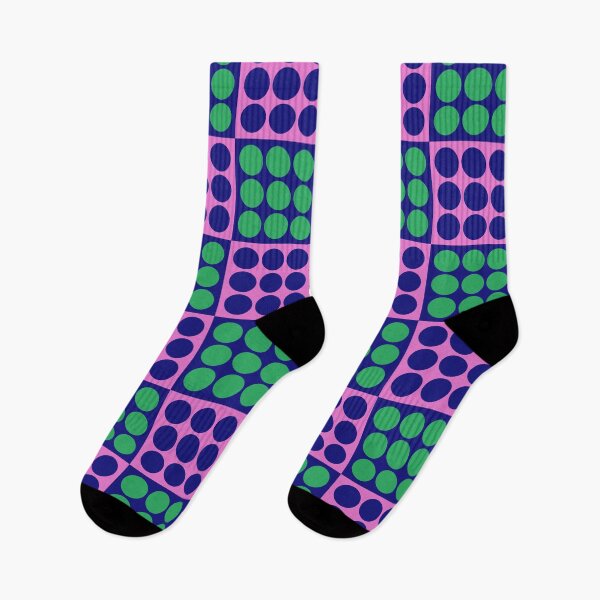 Item preview, Retro Mid Century Modern Geometric Pattern 130 Scandi Blue Pink and Green designed and sold by tonymagnerart.