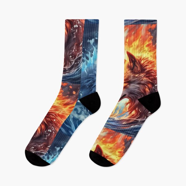 Item preview, Fire and water, good and evil, yin and yang, love, ice and fire, wolf, magic, the wolf and the she-wolf designed and sold by Olga Nagornaya.
