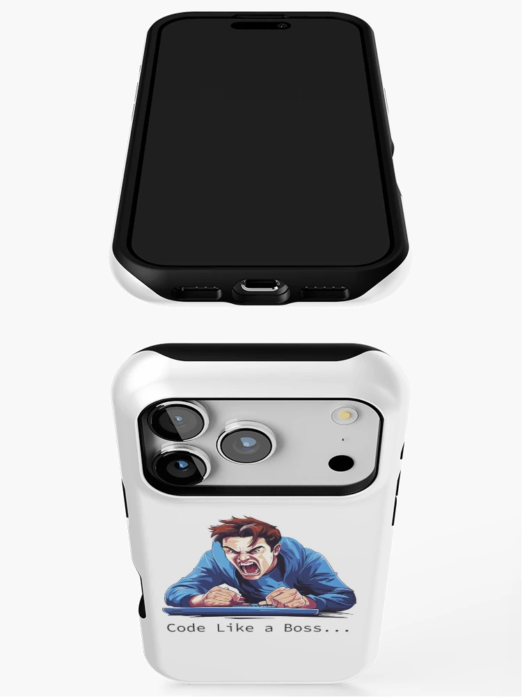 Thumbnail 3 of 4, iPhone Case, Angry Coder: Code Like a Boss... designed and sold by AIPICCRAFT.