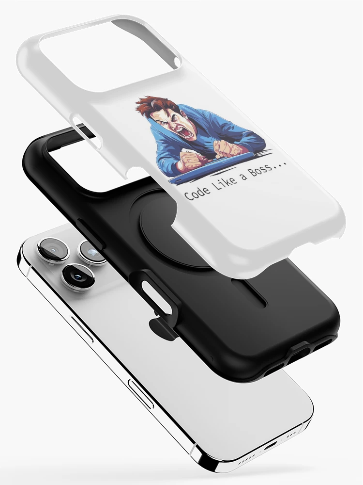 Thumbnail 2 of 4, iPhone Case, Angry Coder: Code Like a Boss... designed and sold by AIPICCRAFT.