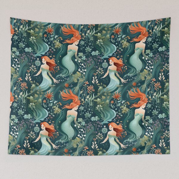 Item preview, Mermaids Pattern 5 designed and sold by DigitalPatternx.