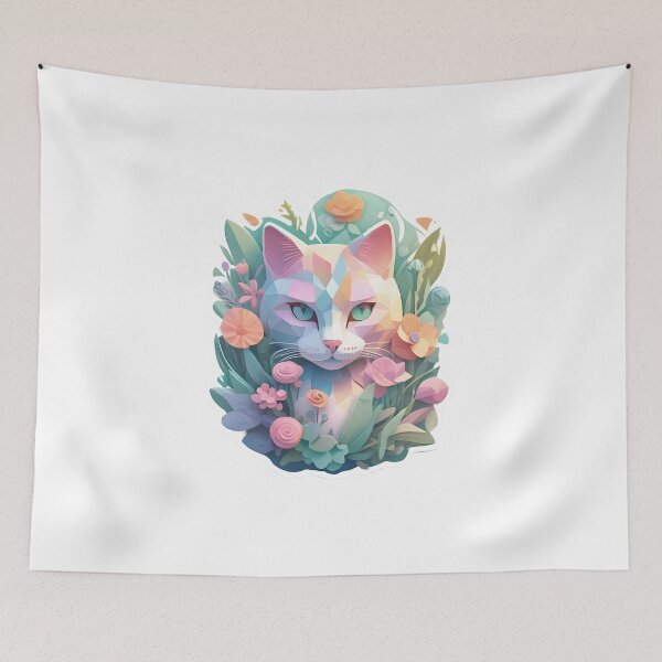 Item preview, Floresita Cat by Urban Nova Design designed and sold by UrbanNova.