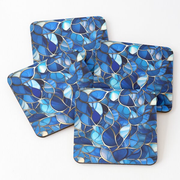 Item preview, blue leaves texture designed and sold by RodoArtDs.