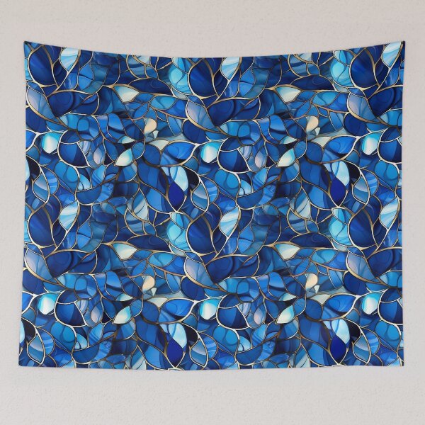 Item preview, blue leaves texture designed and sold by RodoArtDs.