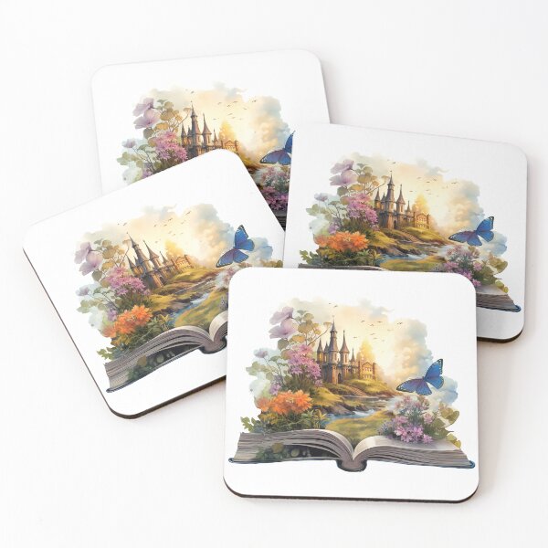 Item preview, Enchanted floral book | Fantasy book designed and sold by PawsandPages.