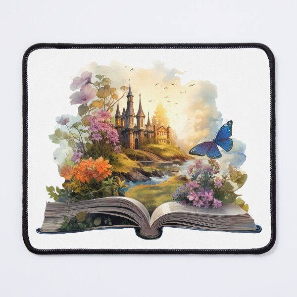 Item preview, Enchanted floral book | Fantasy book designed and sold by PawsandPages.