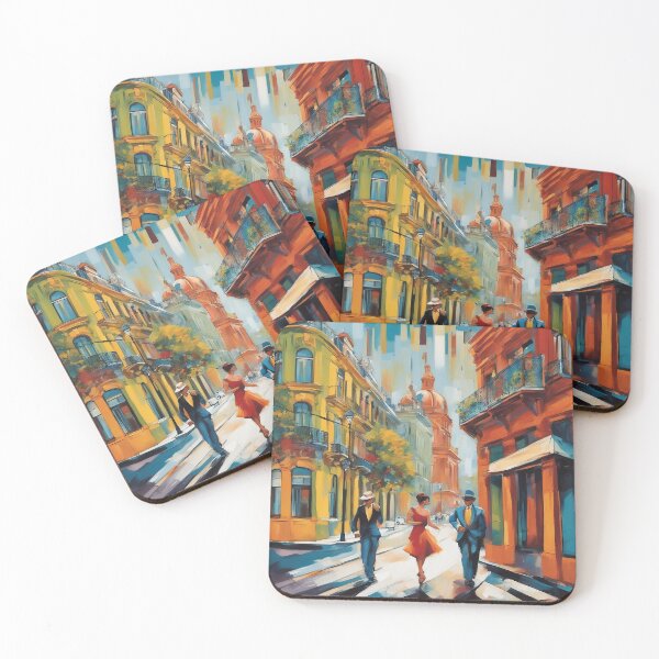 Item preview, Buenos Aires Abstratct Cityscape designed and sold by AIArtImpact.