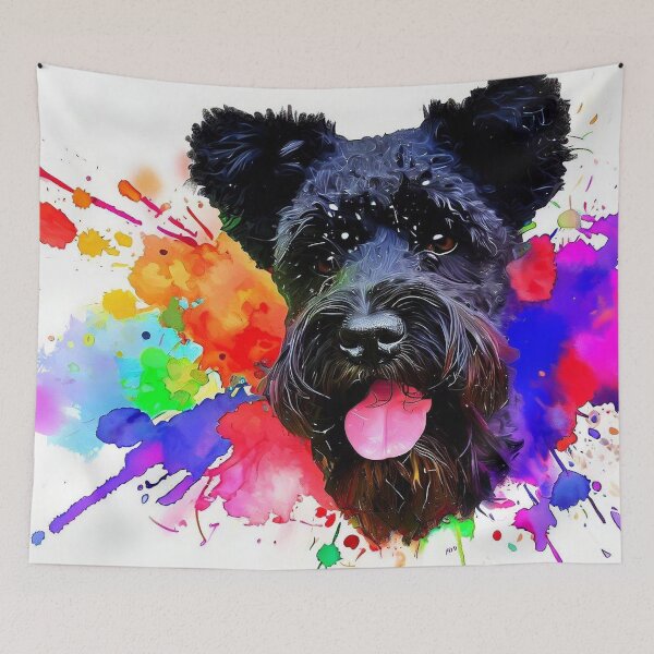 Item preview, Russian Terrier Splash Art designed and sold by The Digital Compass.