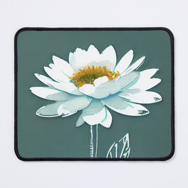 Item preview, White Blossom on Captivating Blue designed and sold by Simple-Art-work.