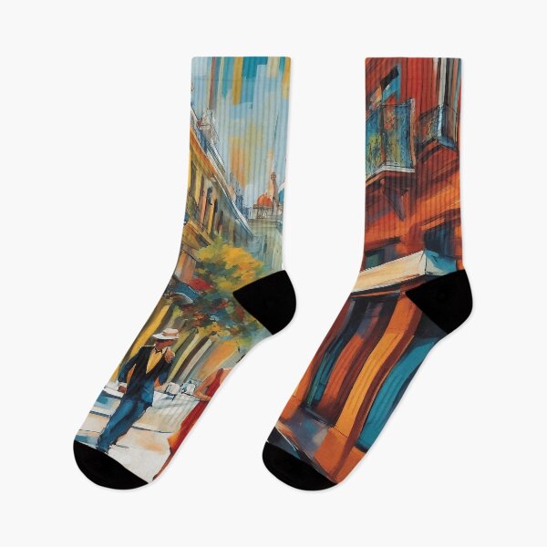 Item preview, Buenos Aires Abstratct Cityscape designed and sold by AIArtImpact.