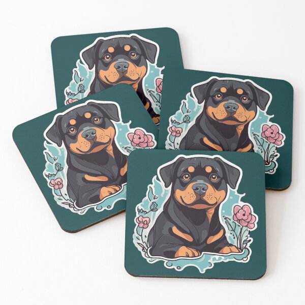 Item preview, Rottie Rhapsody: Cute Dog Art that Wags and Wows! designed and sold by shypixels.