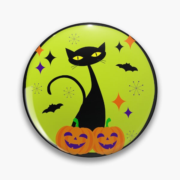 Item preview, Atomic Age Halloween Black Cat II designed and sold by trdstudio.