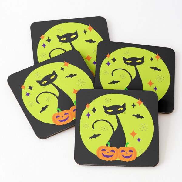 Item preview, Atomic Age Halloween Black Cat II designed and sold by trdstudio.