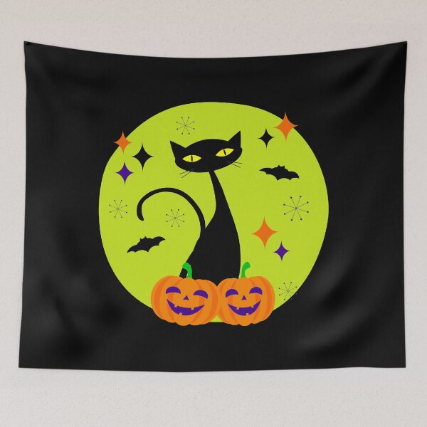Item preview, Atomic Age Halloween Black Cat II designed and sold by trdstudio.