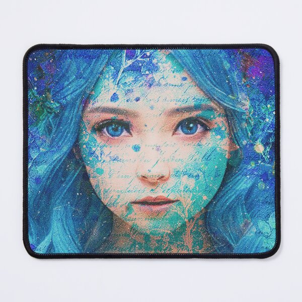 Item preview, Mermaid Portrait No. 1 designed and sold by sueviolaart.