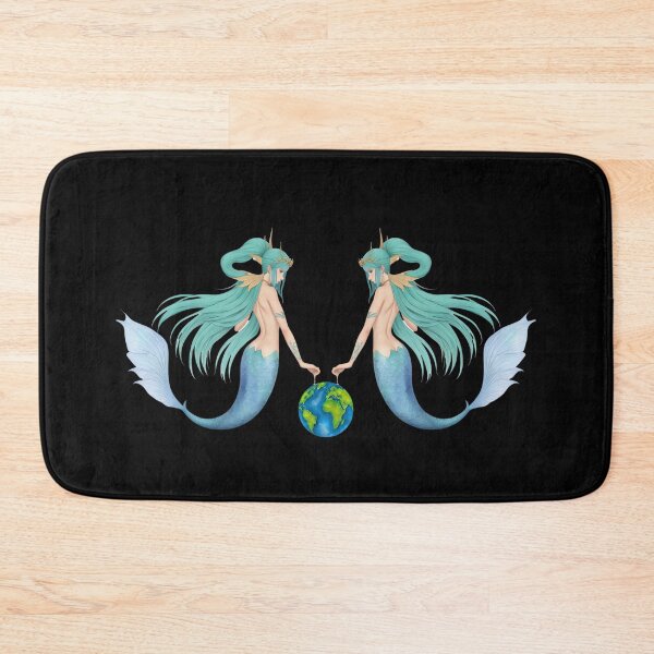 Item preview, Mermaid Twins Holding The World by Two Threads designed and sold by SirenasWorld.